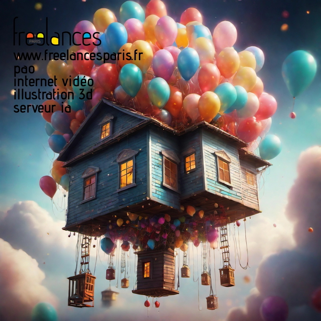 Pao mise en page internet vidéo illustration 3d serveur IA générative AI freelance paris studio de création magazines mq6r8320